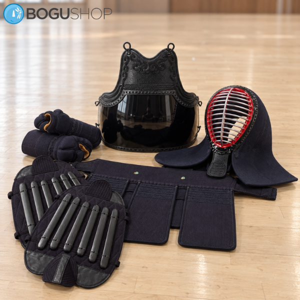 [Orizashi / Clarino] Top Quality Machine Stitched Naginata Bogu Set (In Stock)