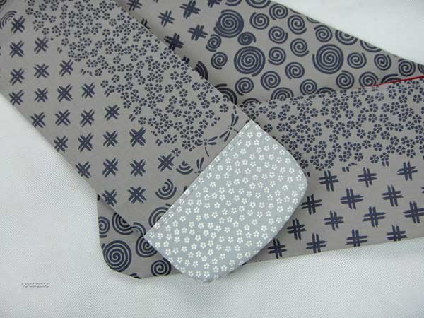 Cotton Japanese Pattern Shinai Bag with valvet lining (holds 3 Shinai) #2