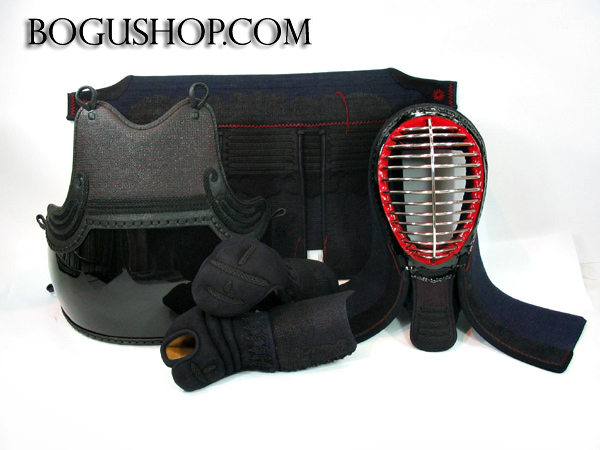 Traditional hand-stitched kendo bogu set