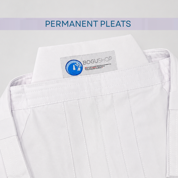 Light Weight Permanent Pleats Hakama  (White)