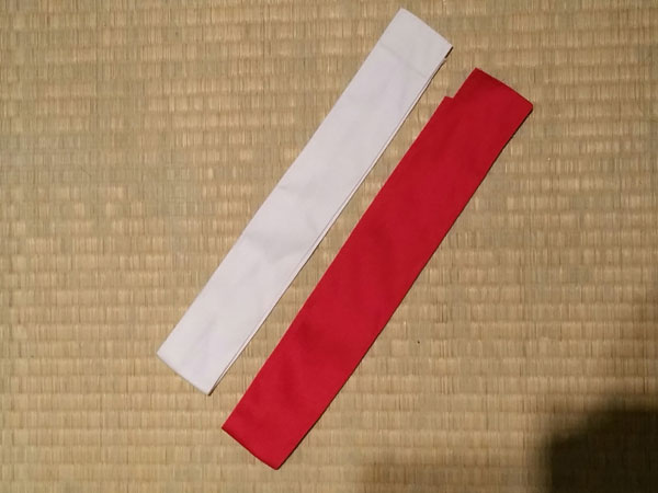 Tournament Tasuki Ribbons （Set Red White)