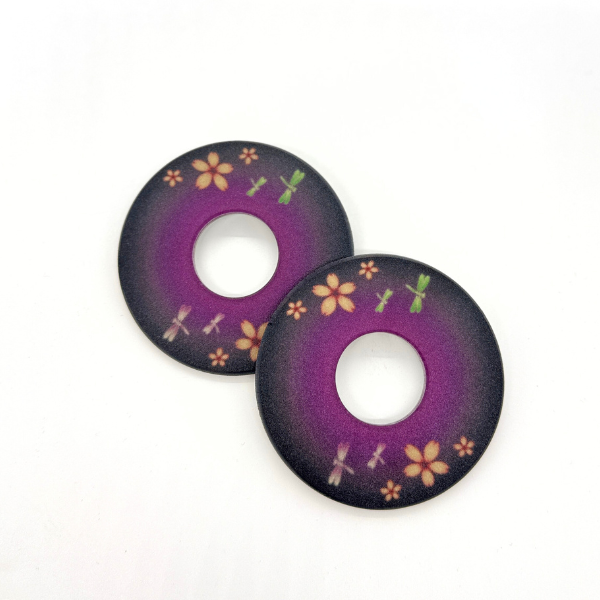 Hasegawa Monyou Tsuba -  Purple Sakura