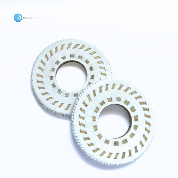 Tokusei Double Nuiawase Tsuba - White