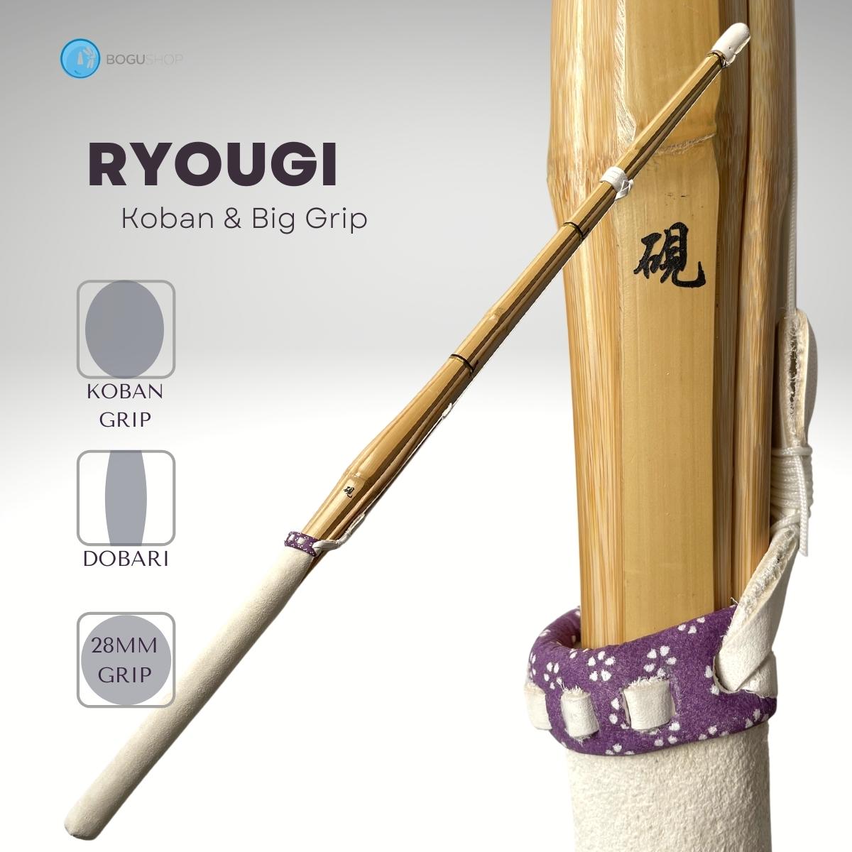 [Keichiku Bamboo] "Ryougi" Doubari style with Koban (Oval) grip Shinai