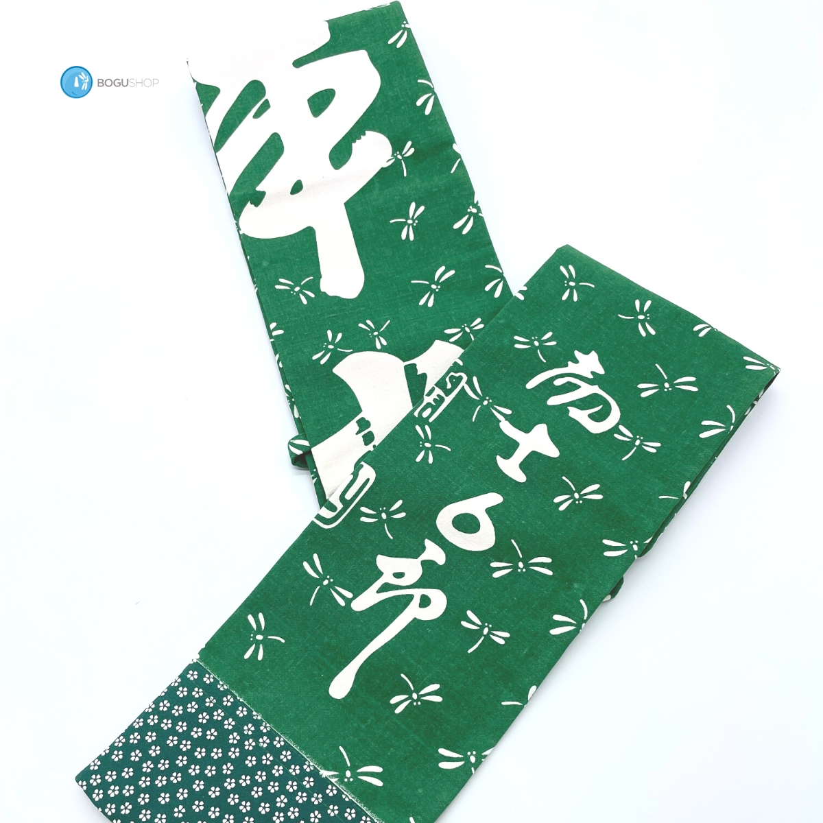 Green Cotton Dragon Fly Fudoushin Shinai bag (holds 3 Shinai) #3