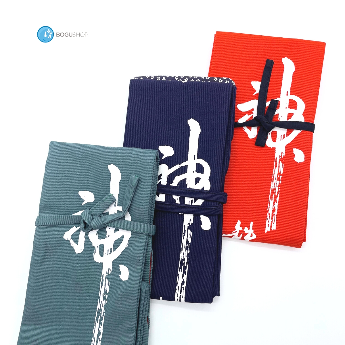 Blue Canvas Shinai Bag "Sei-ki-Shin" (Holds 3 Shinai) #5