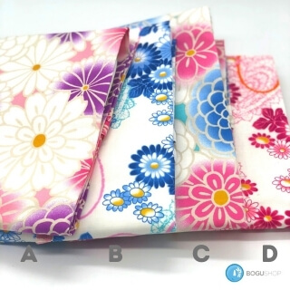 Cotton Floral Pattern Shinai Bag (holds 3 Shinai)